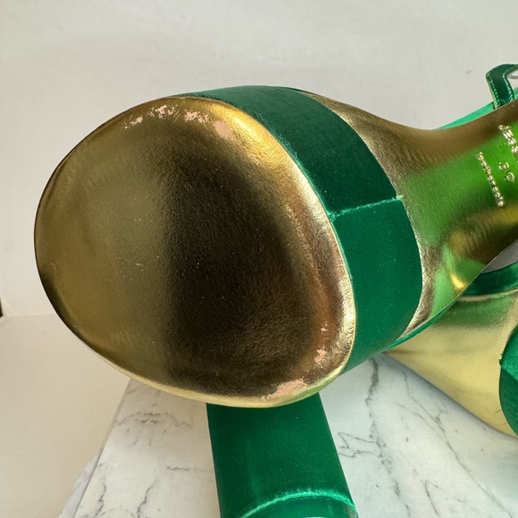 Jessica Rich Green Platform Sandals - Picture 7 of 9